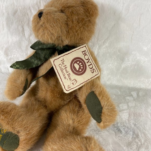 Boyd's Bears “Simon” The Head Bean Collection Teddy Bear jointed - Picture 5 of 7